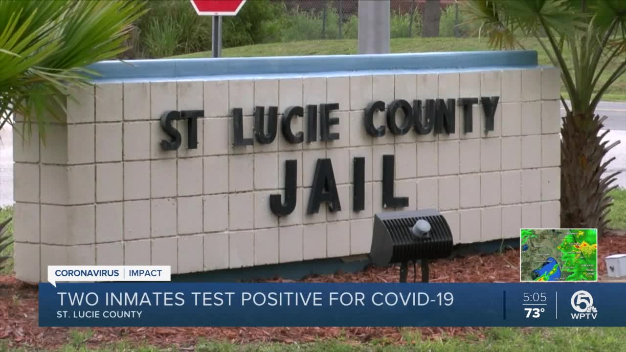 2 St. Lucie County Jail inmates test positive for coronavirus