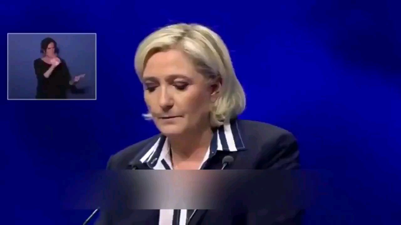 Let's hope that our next president can talk like het and follow up in actions! Marine Le Pen, France