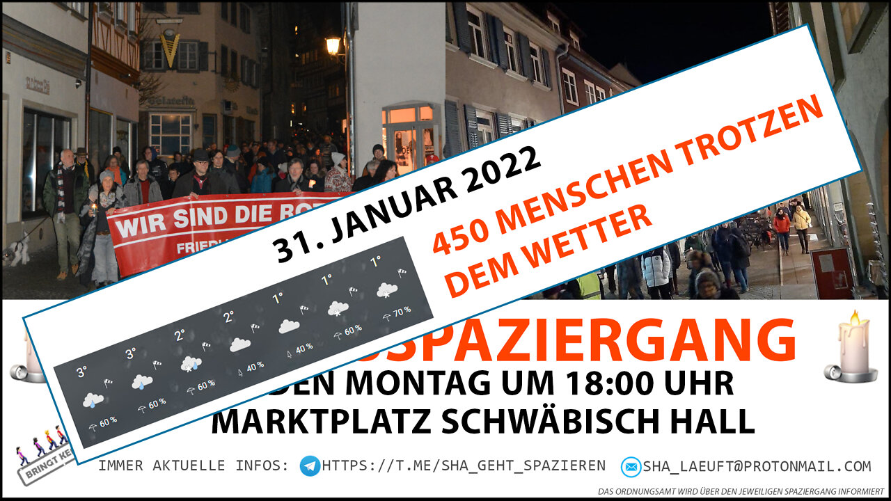 Montagsspaziergang Schwäbisch Hall 31.01.2022