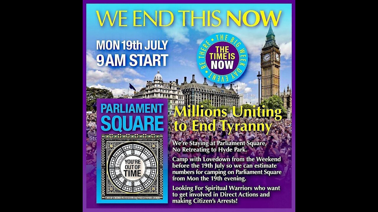 19th July in London - WE END THIS!