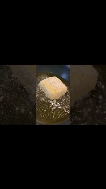 Crispy Skin Salmon, Spinach, and fried Polenta #shorts