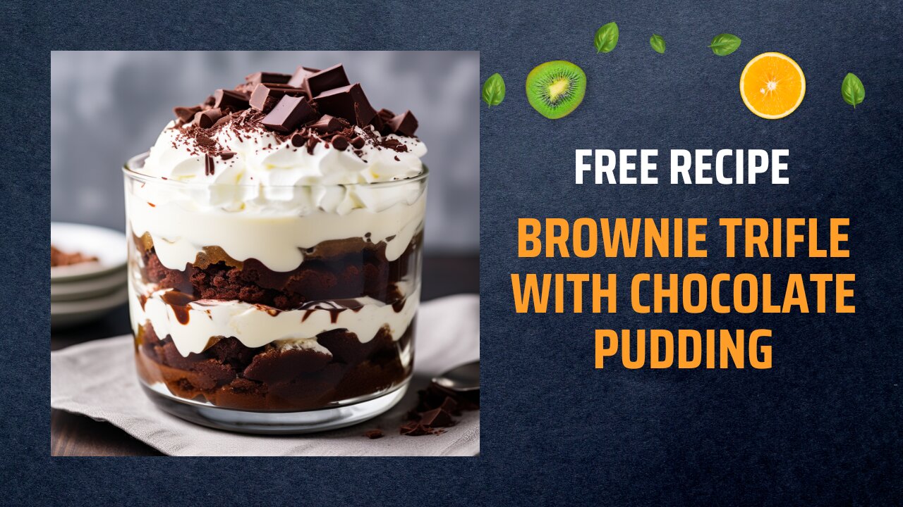 Free Brownie Trifle with Chocolate Pudding Recipe 🍫🍰Free Ebooks +Healing Frequency🎵