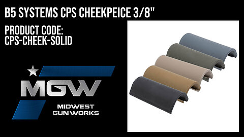 B5 Systems CPS Cheekpeice 3/8" - CPS-CHEEK-SOLID