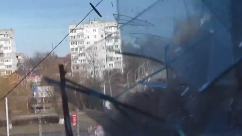 "🔴 Ukraine War - Russian Tank Fires Directly At Residential Building • Nearly Hits Person Filming