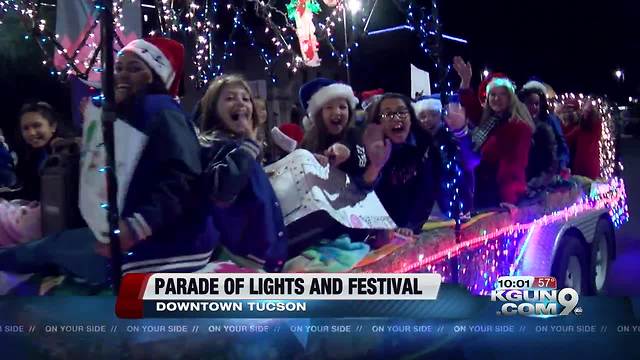 Parade of lights and festival draws thousands to Downtown Tucson