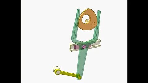 2636 Cam mechanism of follower's planar motion 3