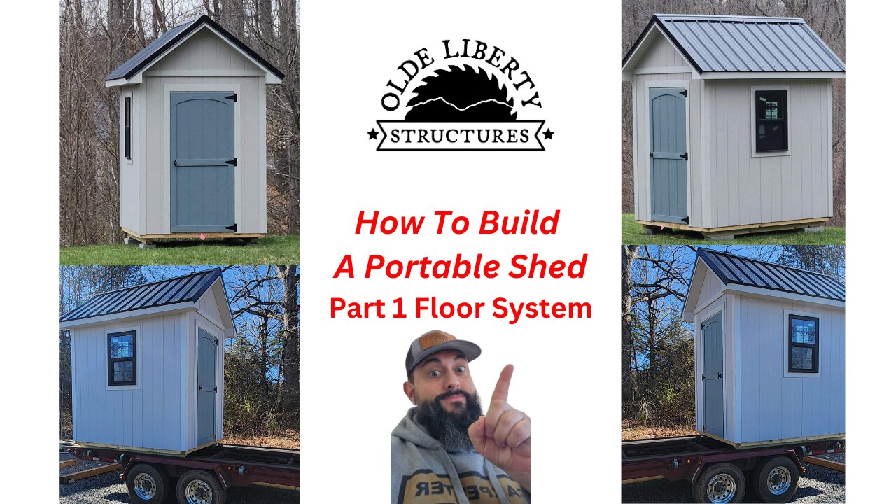 How To Build A Portable Shed Part 1 Floor System