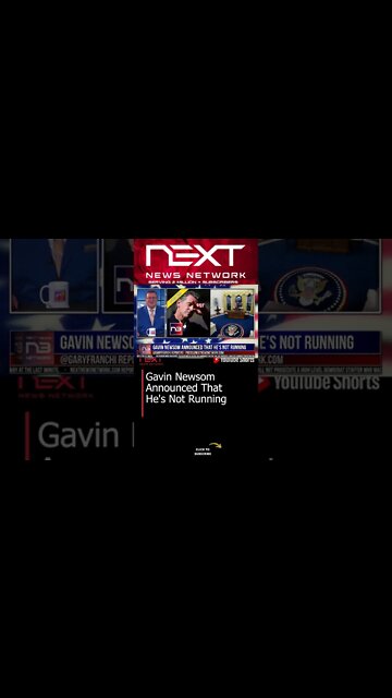 Gavin Newsom Announced That He's Not Running #shorts