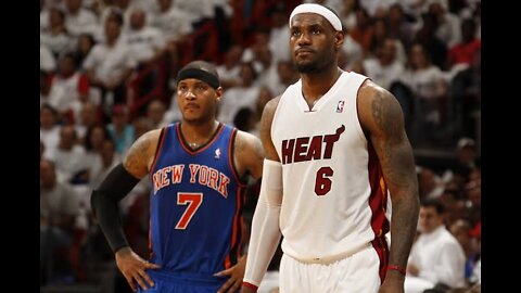 Carmelo Anthony and lebron James showdown