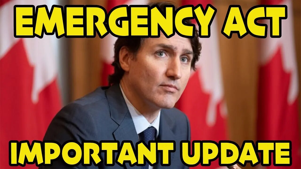 TRUDEAU DEPLOYING EMERGENCY ACT *THIS IS BAD*