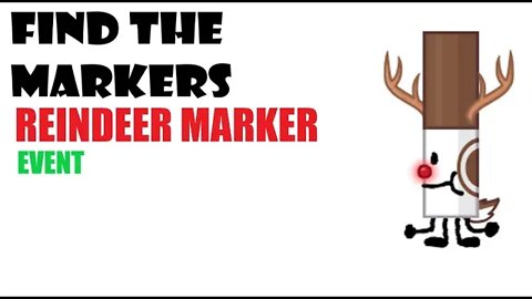 Find The Markers- Reindeer Marker