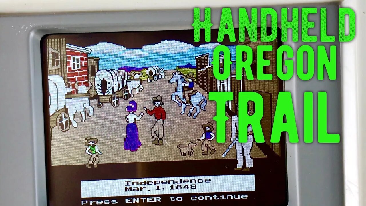 The Oregon Trail - Hand Held Portable Classic Computer Video Game Review