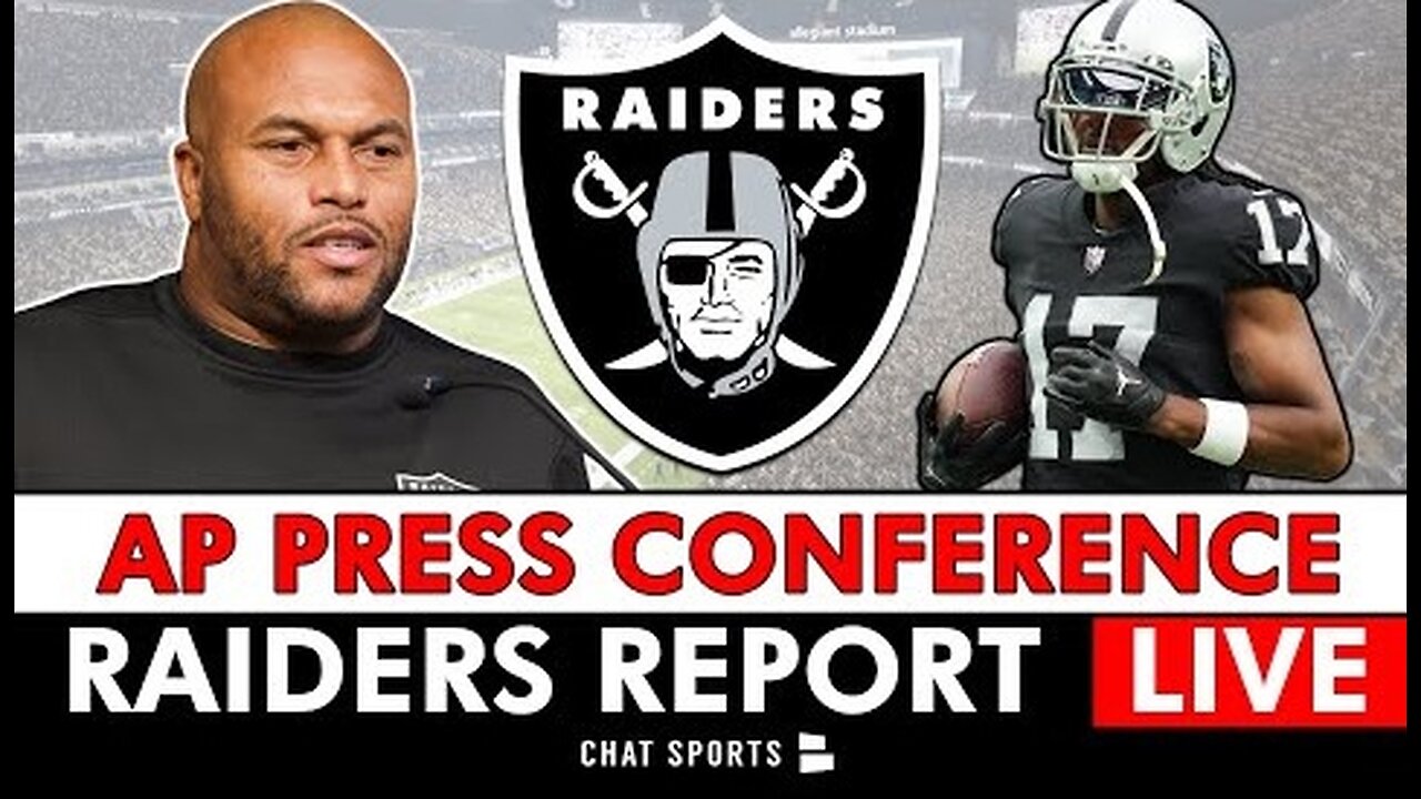 Raiders LIVE- Antonio Pierce Press Conference Reaction After The Davante Adams Trade News