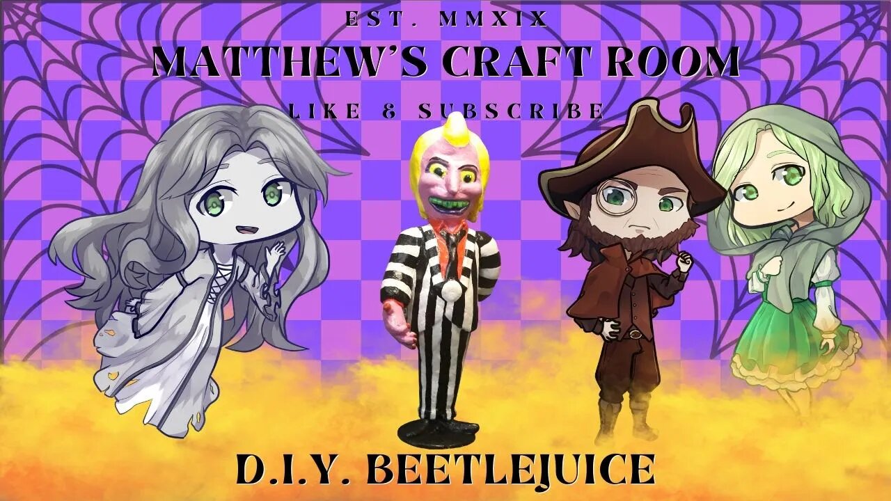 DIY: Beetlejuice (Paper Mache) Beetlejuice The Animated Series