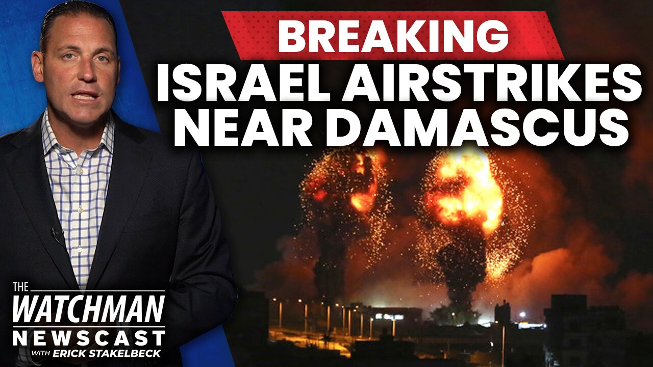 Israel AIRSTRIKES Target Iran Weapons Depot Near Damascus; Iran Nuclear ENDGAME? | Watchman Newscast