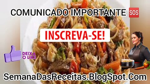 Inscrição ⁉️ Semana Das Receitas