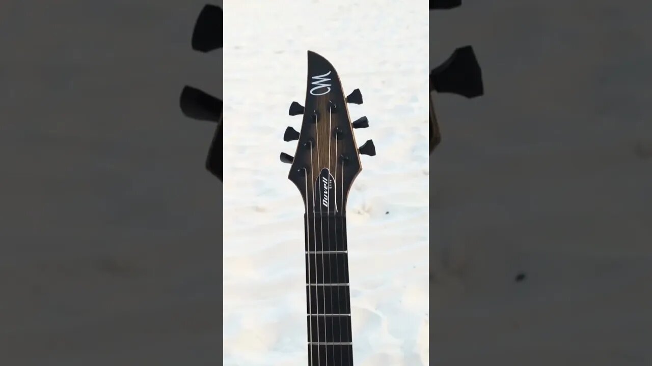 Headstock on Beach. #shorts #guitar #guitaramp #mayonesguitars