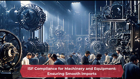 Mastering ISF Compliance for Machinery and Equipment - Ensuring Smooth Imports!