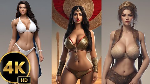 4K AI Lookbook with Voluptuous AI Girl