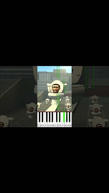 skibidi toilet 3 - Octave Piano Tutorial