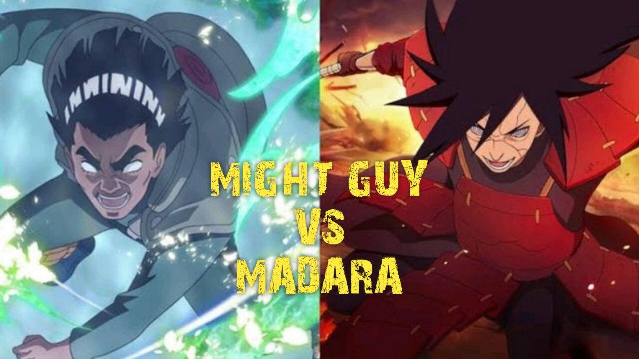 Mejores Peleas del Anime: Might Guy vs Madara - Naruto