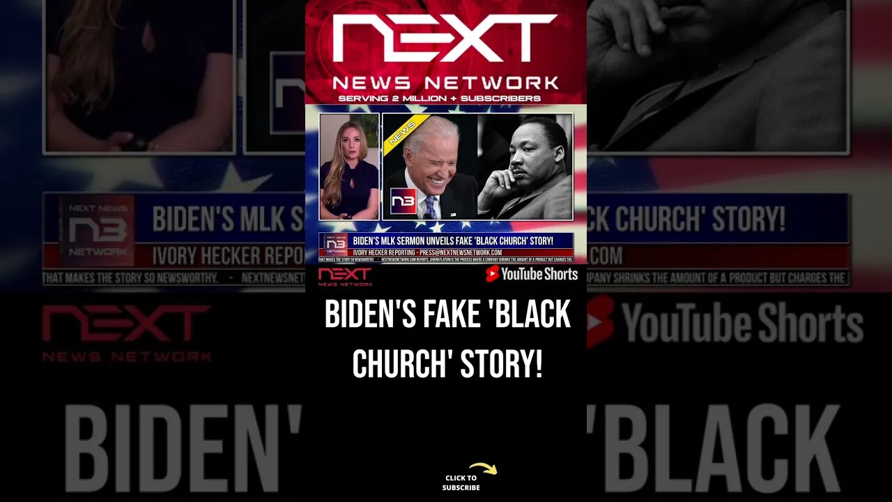 Biden's MLK Sermon Unveils Fake 'Black Church' Story! #shorts