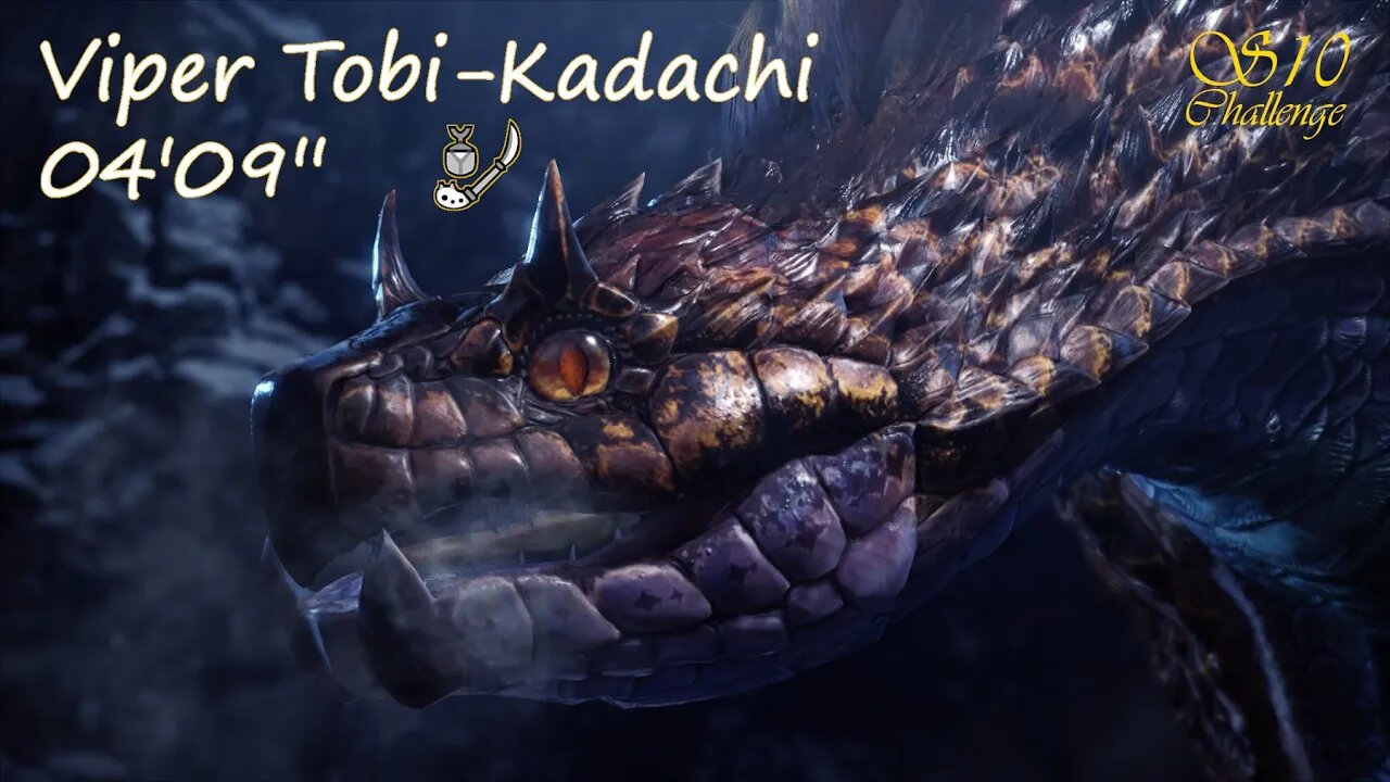 Viper Tobi-Kadachi (04'09'') | Insect Glaive | Monster Hunter World: Iceborne | "Sub 10 Challenge"