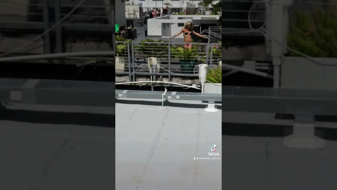 Stunning model Karly Salmon killing it with drone #bikiniphotoshoot #shorts