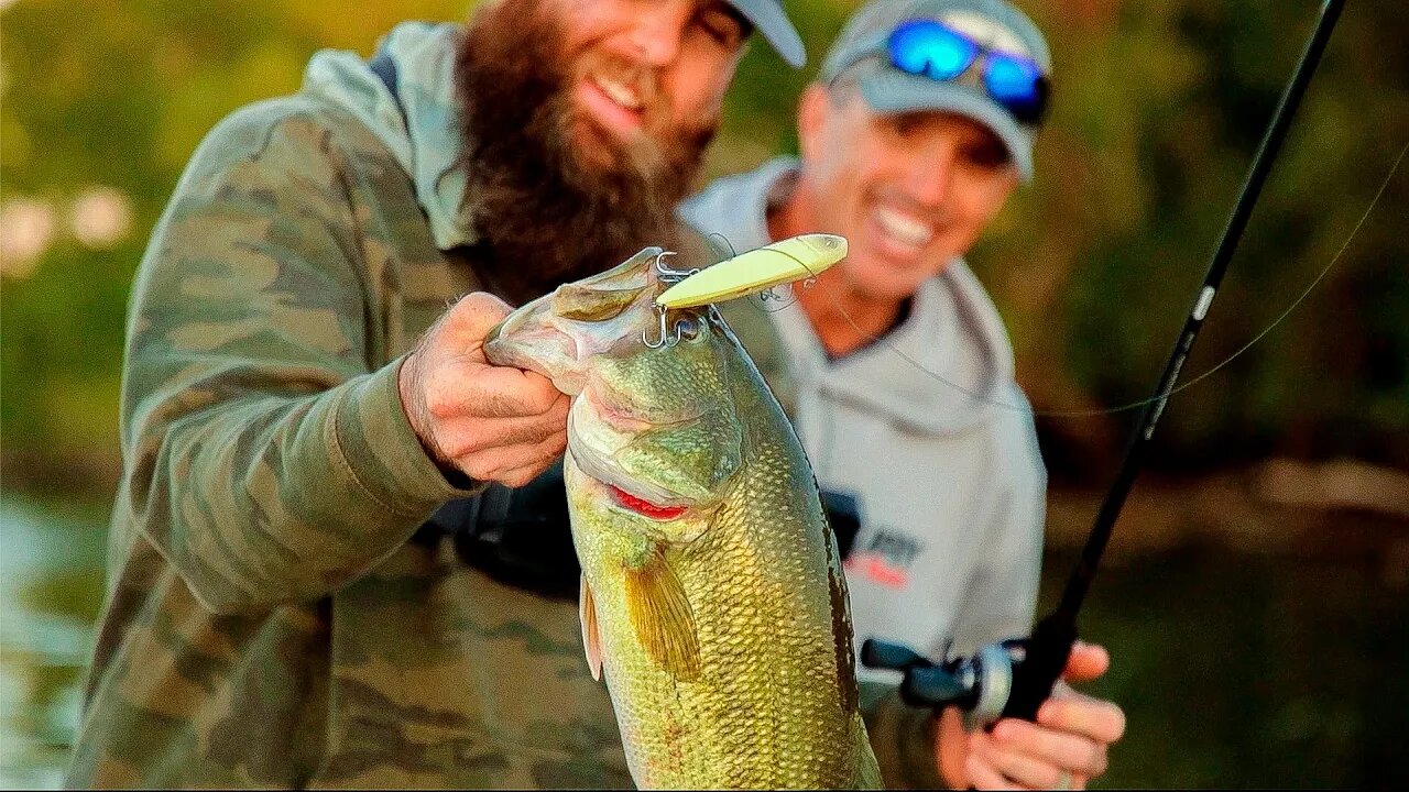 INSANE Top Water Fishing Grand Lake!​