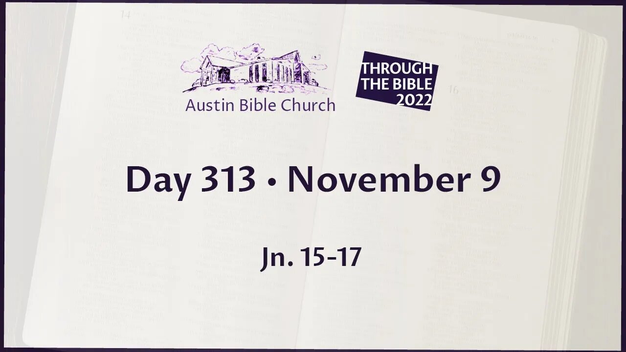 Through the Bible 2022 (Day 313)