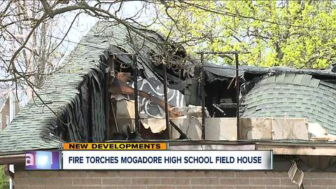 Fire torches Mogadore High School field house