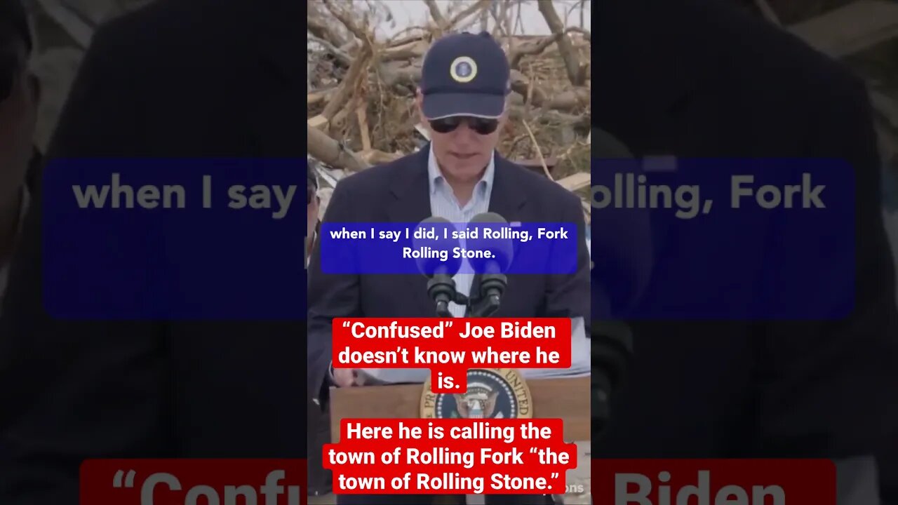 Confused Joe Biden, Leader of the Free World