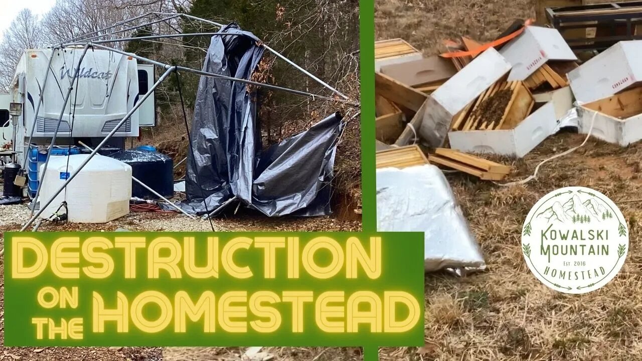 Windstorm Rips Through the Homestead | Apiary Toppled, Infrastructure Destroyed