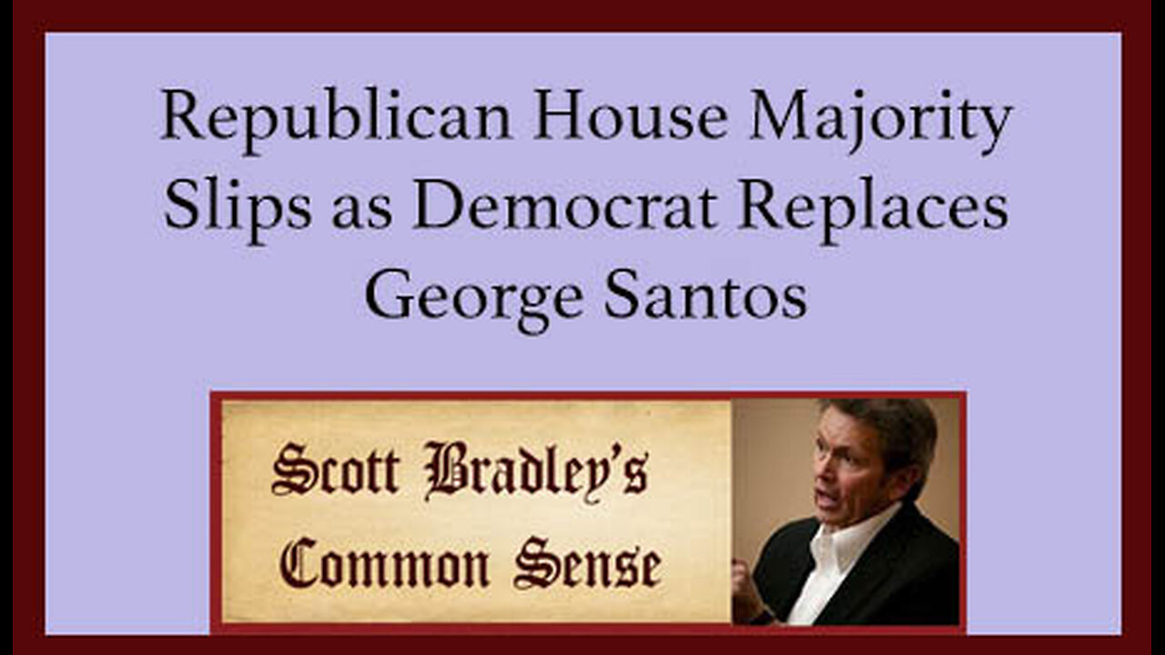 Republican House Majority Slips as Democrat Replaces George Santos