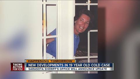 Sarasota County Sheriff to announce important developments in 1999 unsolved homicide