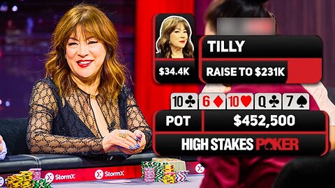 Jennifer Tilly Moves ALL-IN on High Stakes Poker vs Andrew Robl in HUGE Pot!