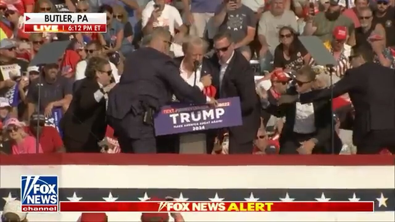 Shots fired at Trump rally