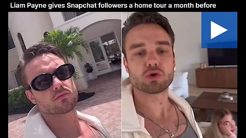 Liam Payne gives Snapchat followers a home tour a month before death