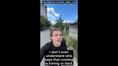 Ukrainian Man Runs from Conscription Officer