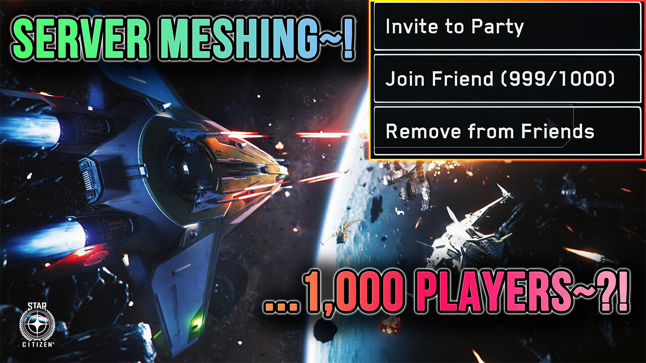 Server Meshing Madness: 1,000 Players Push Limits In Latest Tech Preview! | Star Citizen #News