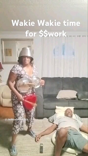 I'm trying to get him up to fix the clogged sink motivation