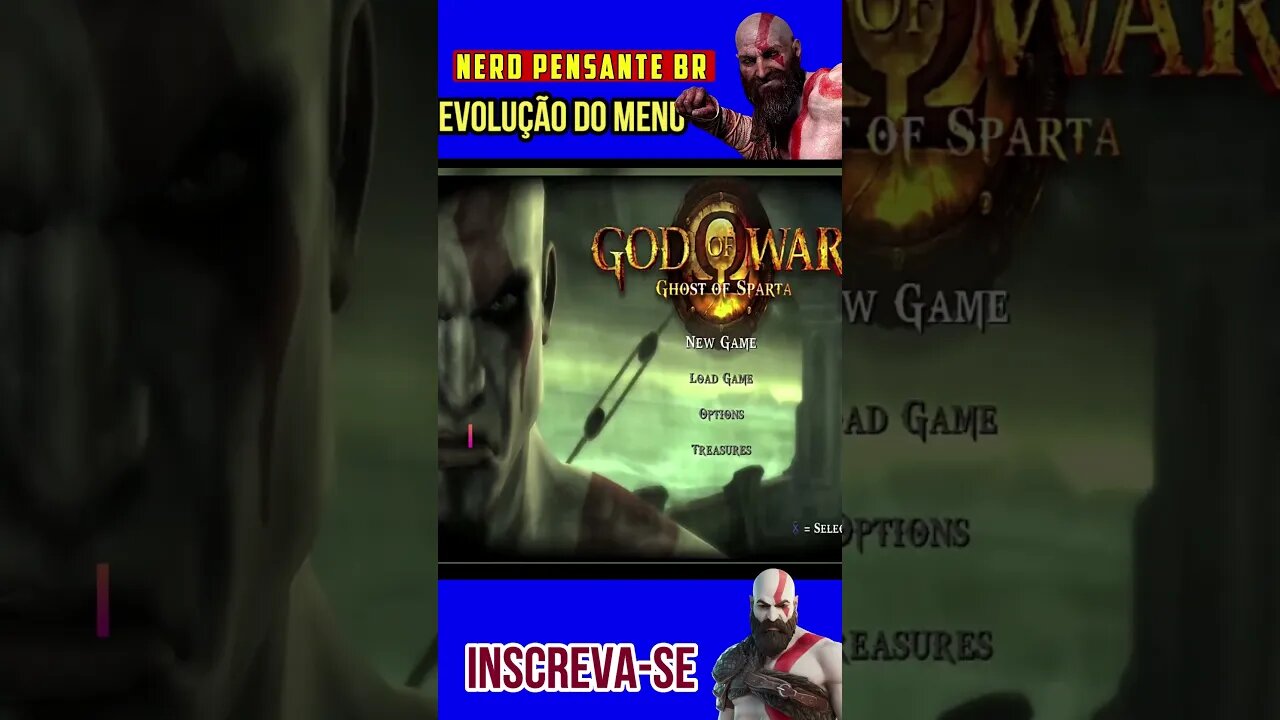 Evolução do god of wars por menus #shorts #1k #otaku