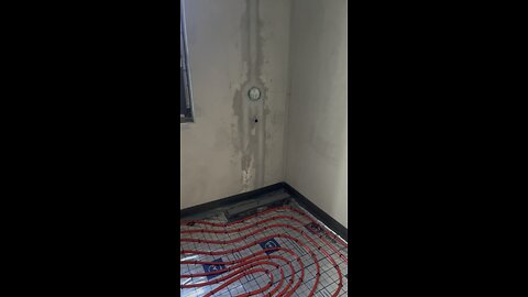 Wet room underfloor heating