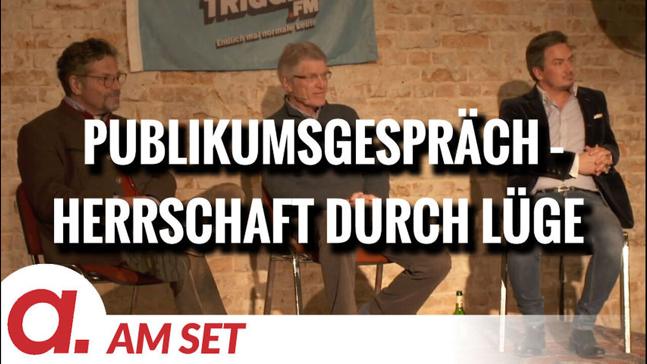 Am Set: Herrschaft durch Lüge – Publikumsgespräch mit P. Brandenburg, E. Wolff, D. Dehm, M. Luthe