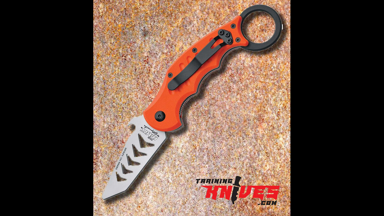 Fox Dart Satin 420C Orange G10 Karambit Trainer FOX597TK