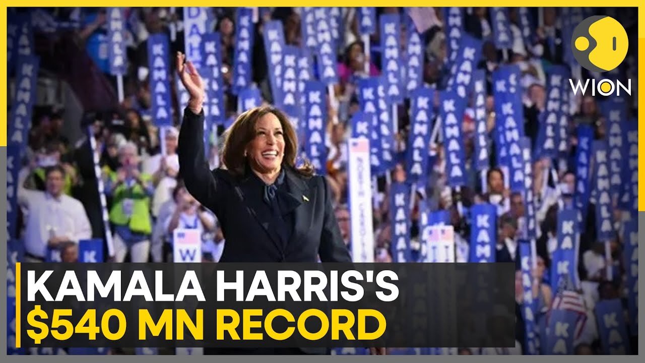 US Elections 2024: Kamala Harris's campaign says it raised $540 million record funding | WION News