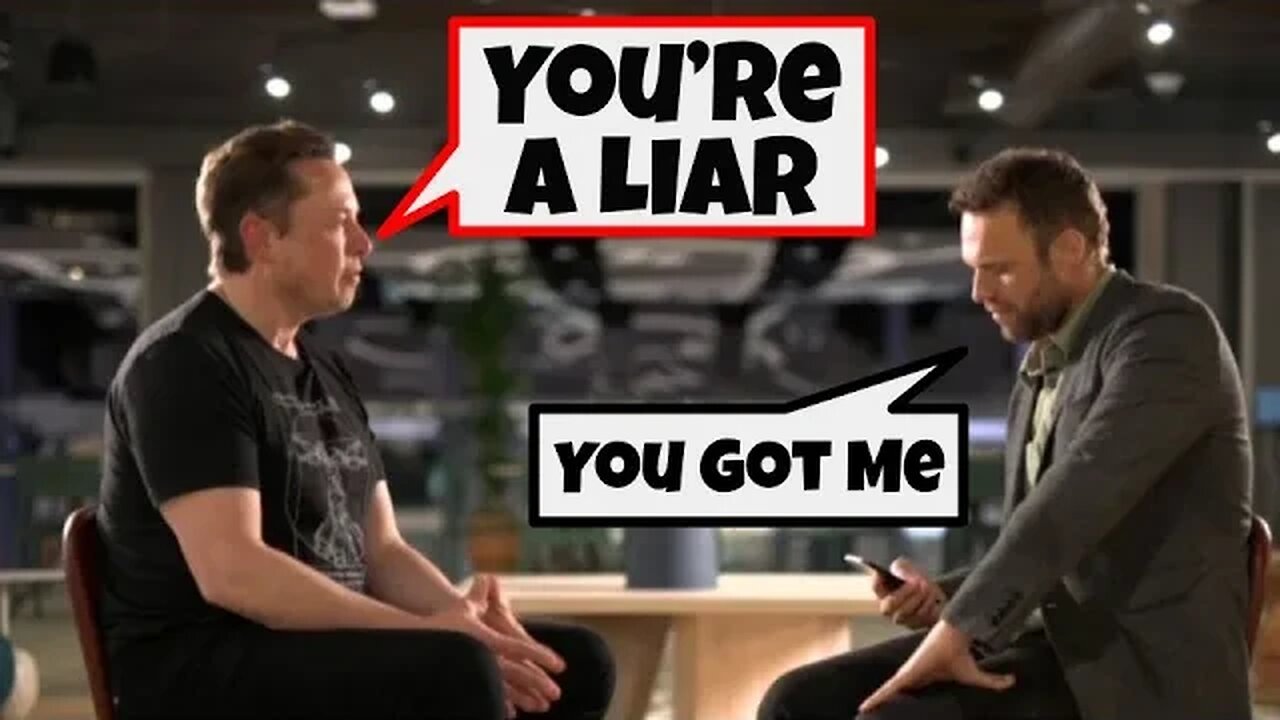 Elon Musk DESTROYS reporter in EPIC takedown. He got caught lying.