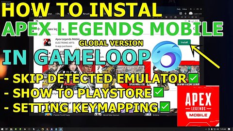 CARA INSTAL APEX LEGENDS MOBILE VERSI GLOBAL DI EMULATOR GAMELOOP