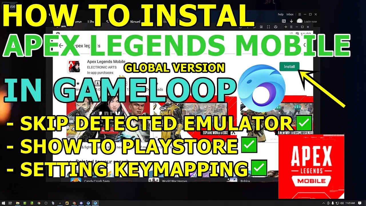CARA INSTAL APEX LEGENDS MOBILE VERSI GLOBAL DI EMULATOR GAMELOOP