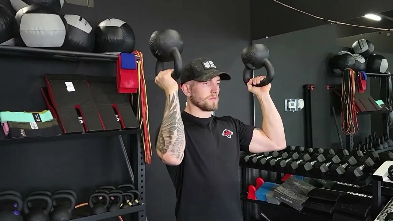 Kettlebell Bottoms Up 90° Isometric Hold